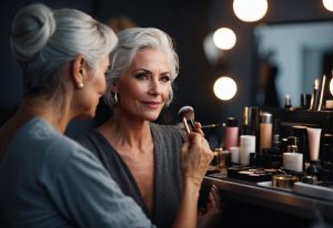 Styling a make-up pre ženy so šedými vlasmi