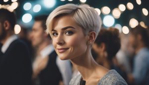 Techniky stylingu - Spoločenský účes krátke vlasy