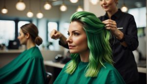 Výber zelené farby na vlasy