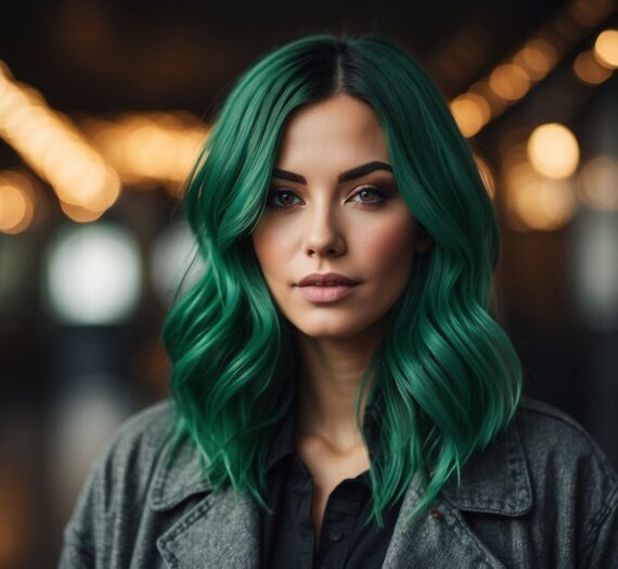 Zelená farba na vlasy pre ženy: Trendy odtiene